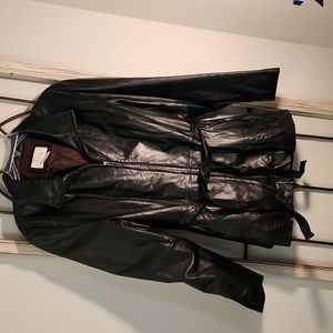 Worthington Black Lambskin Coat XL